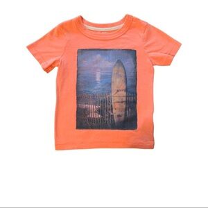 Carter’s Boy or Girl’s Peach Surfs Up Summer Tee Shirt ~ 2T